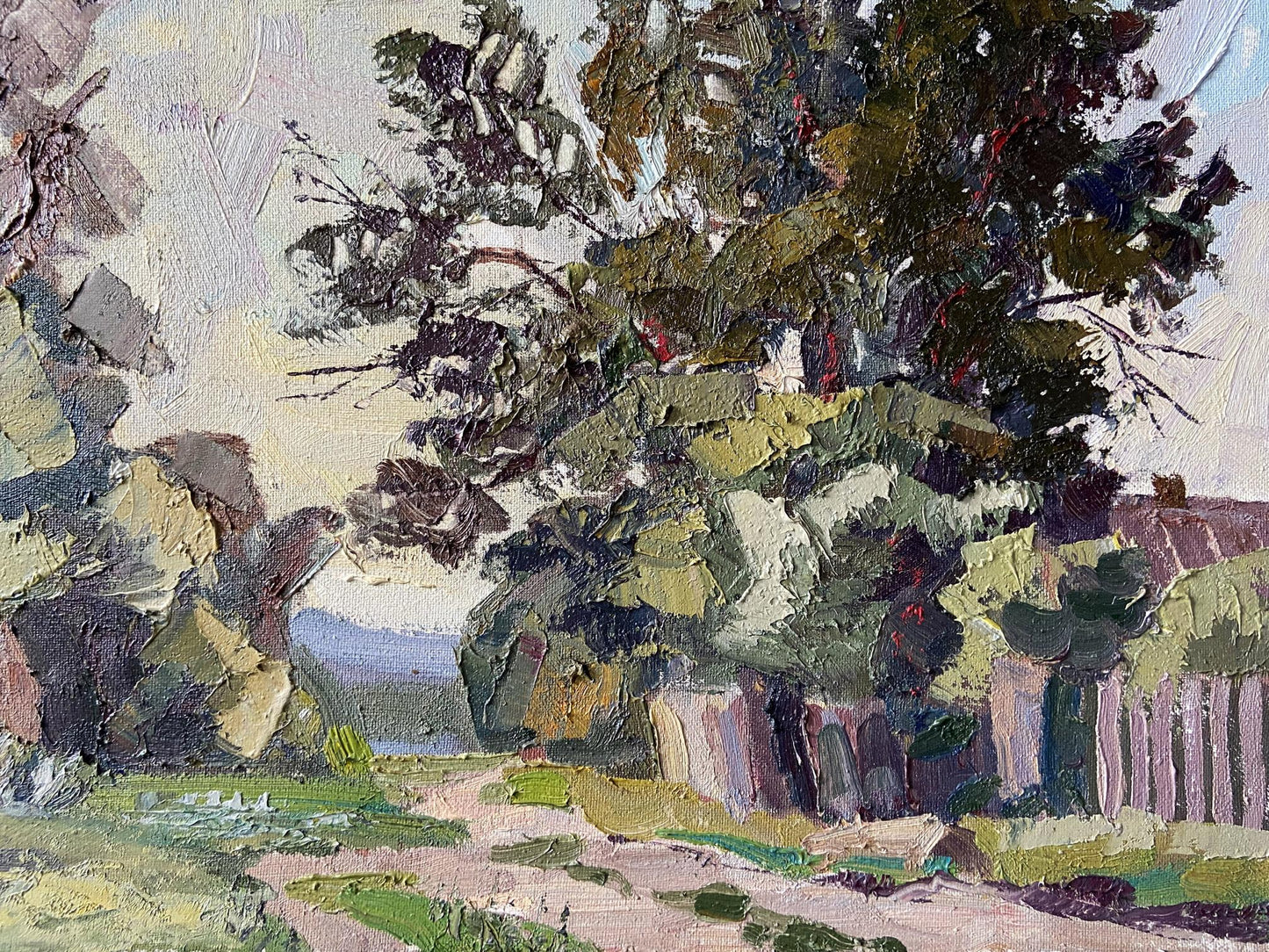 Oil painting Road to the river Gaponchenko Ivan Ivanovich
