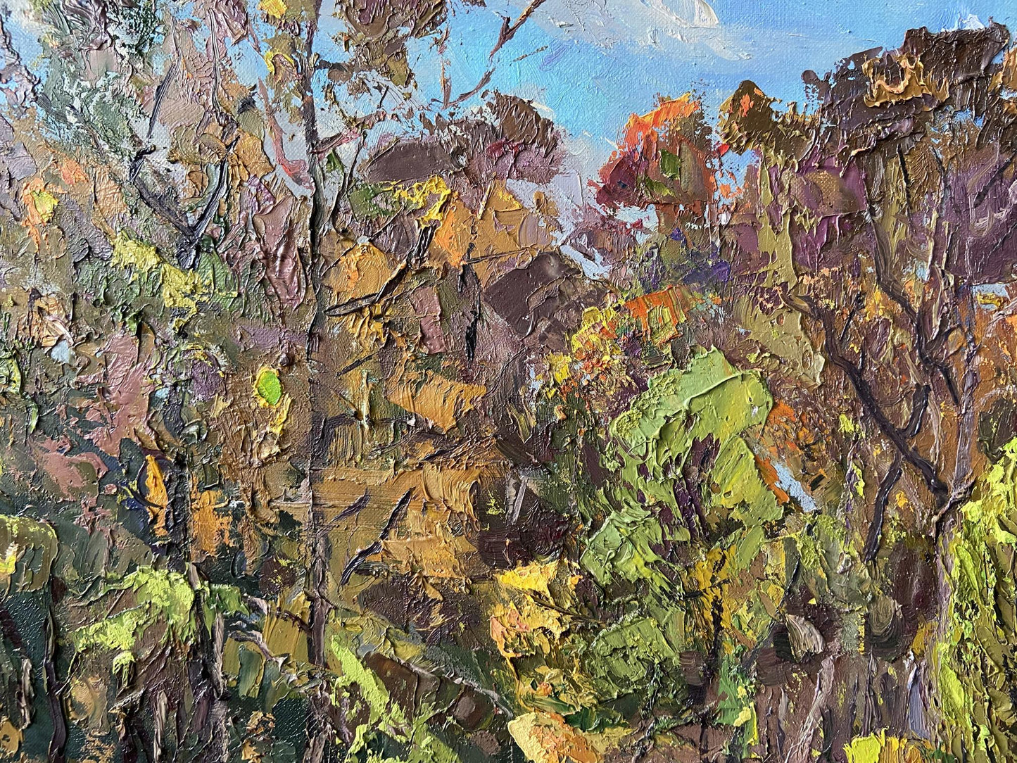 Oil painting Beautiful autumn Gaponchenko Ivan Ivanovich