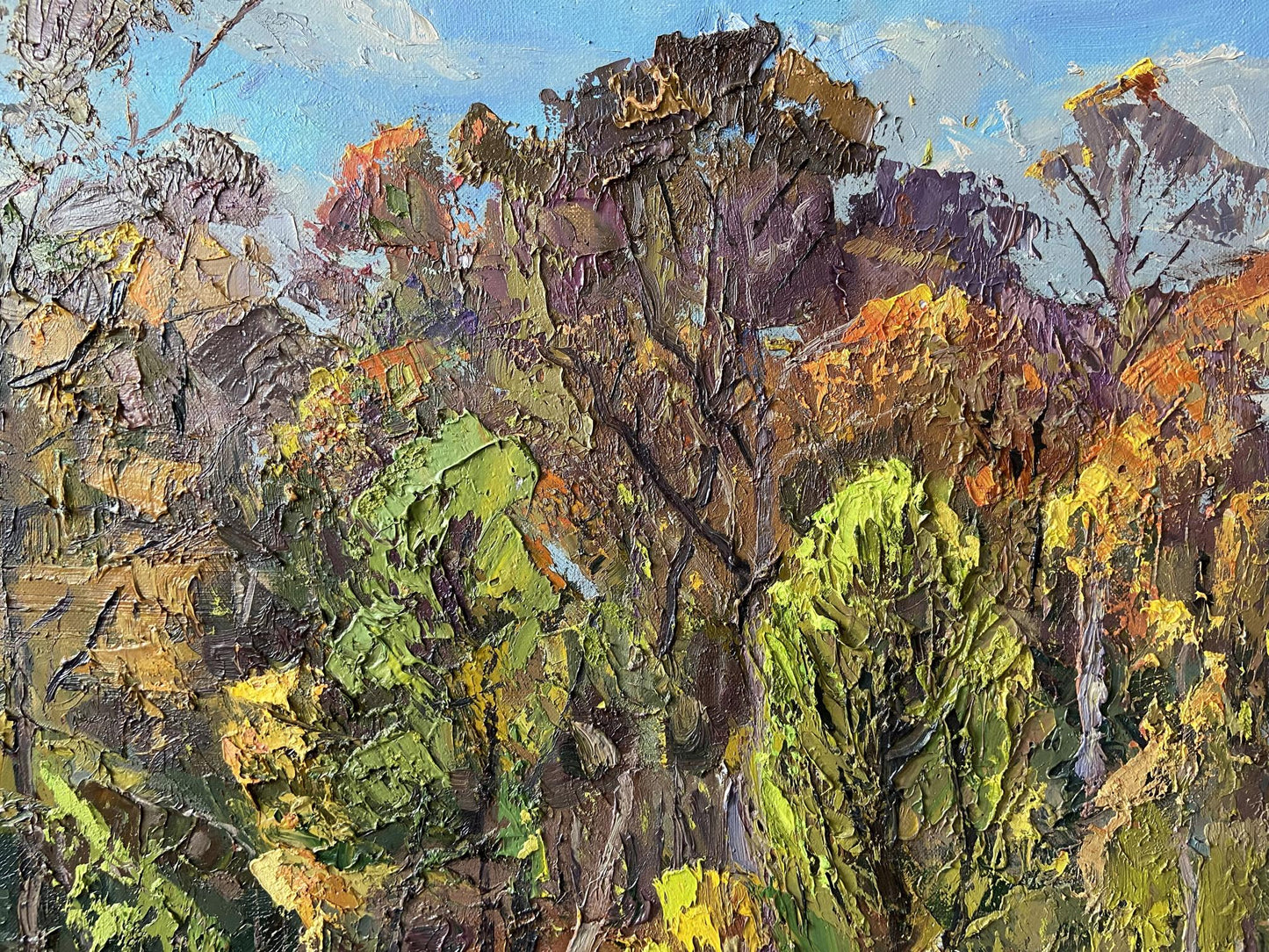 Oil painting Beautiful autumn Gaponchenko Ivan Ivanovich