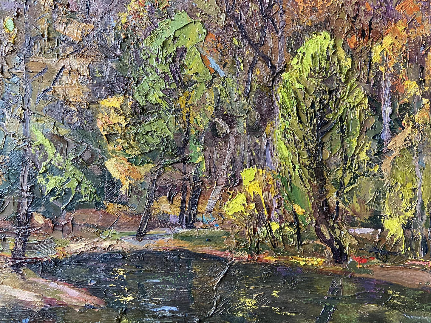 Oil painting Beautiful autumn Gaponchenko Ivan Ivanovich