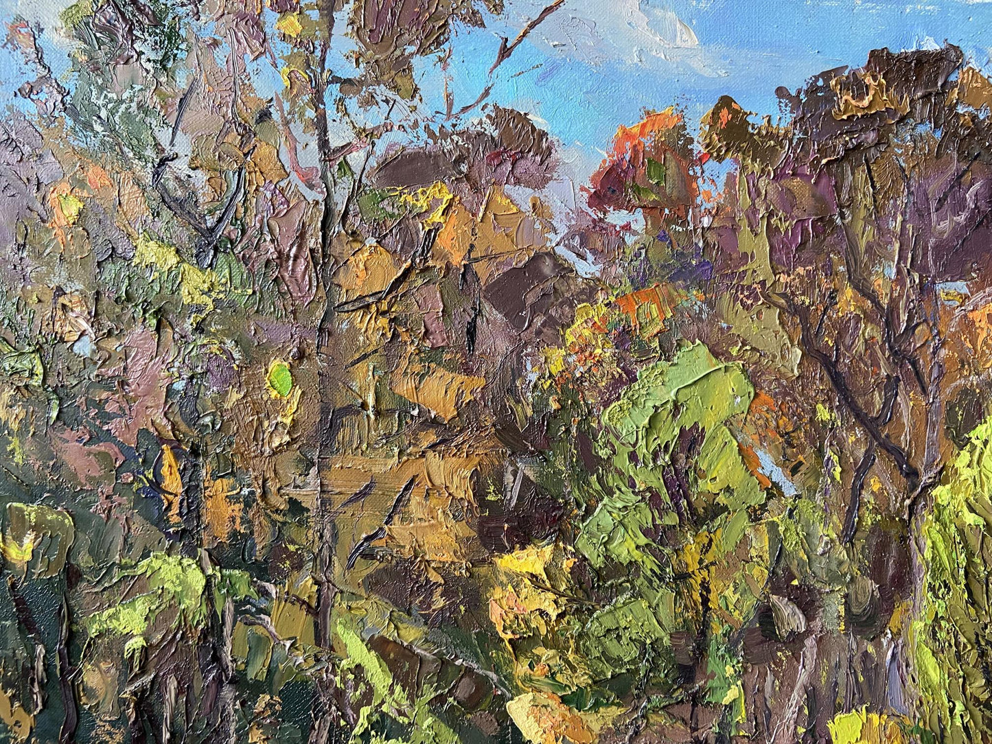 Oil painting Beautiful autumn Gaponchenko Ivan Ivanovich