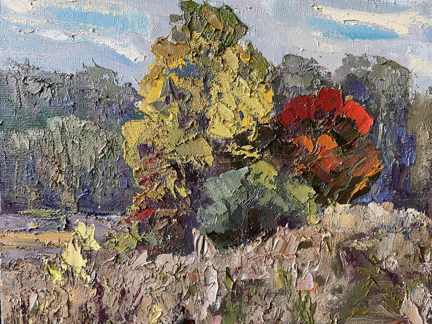 Oil painting Early autumn Gaponchenko Ivan Ivanovich