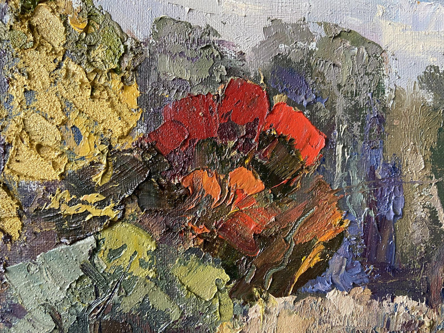 Oil painting Early autumn Gaponchenko Ivan Ivanovich