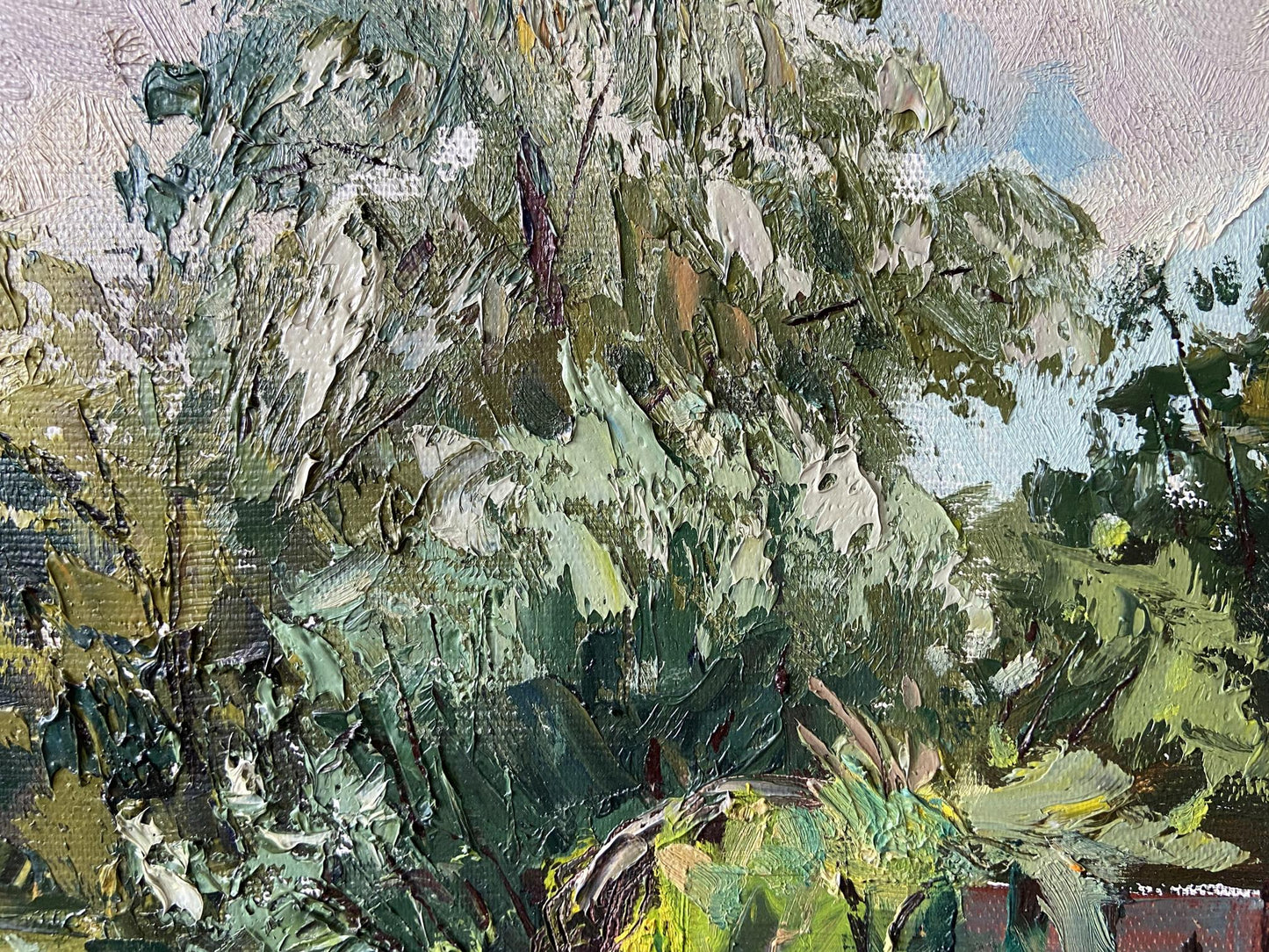 Oil painting Over the lake Gaponchenko Ivan Ivanovich