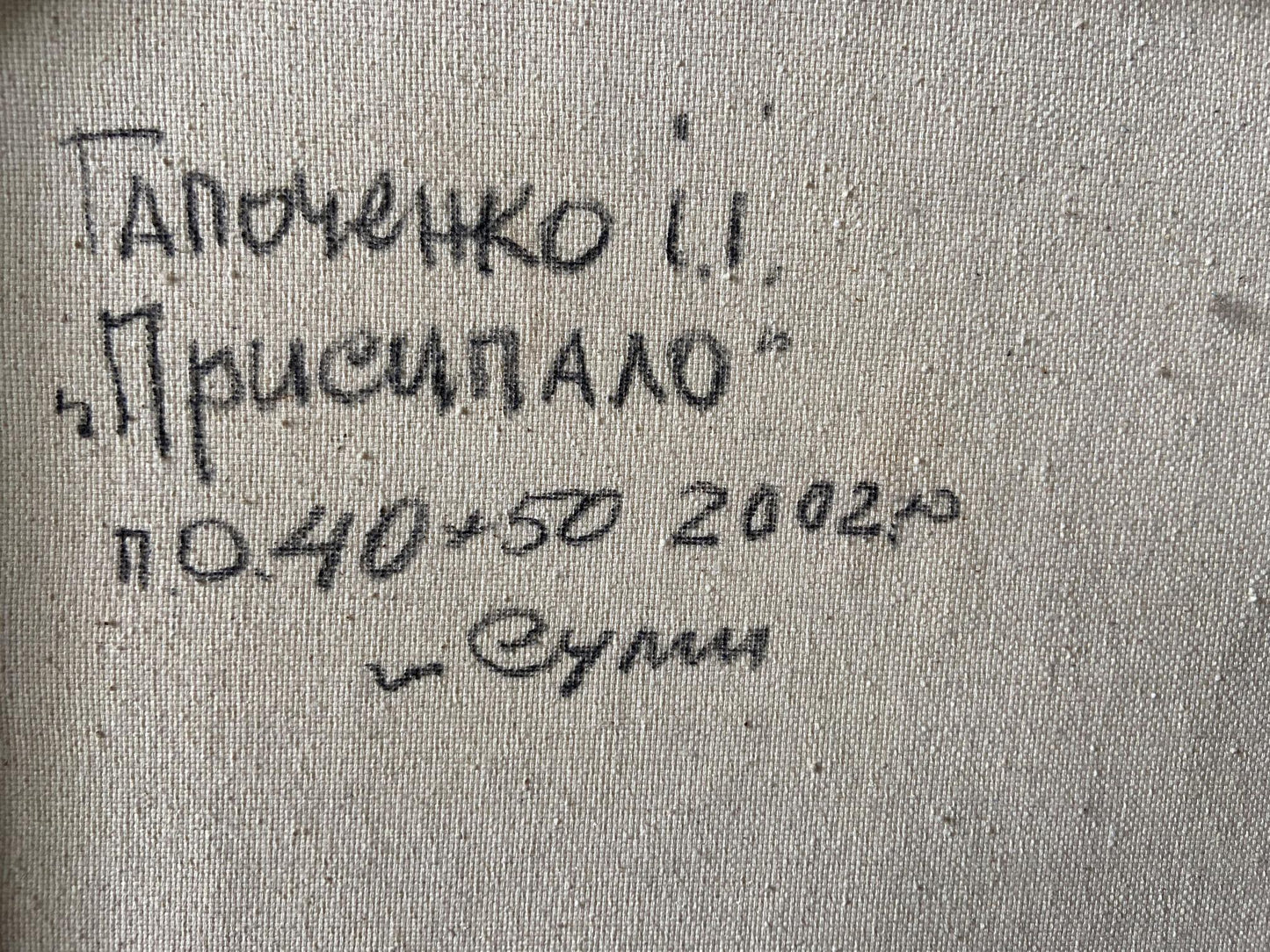 Oil painting Covered with snow Gaponchenko Ivan Ivanovich