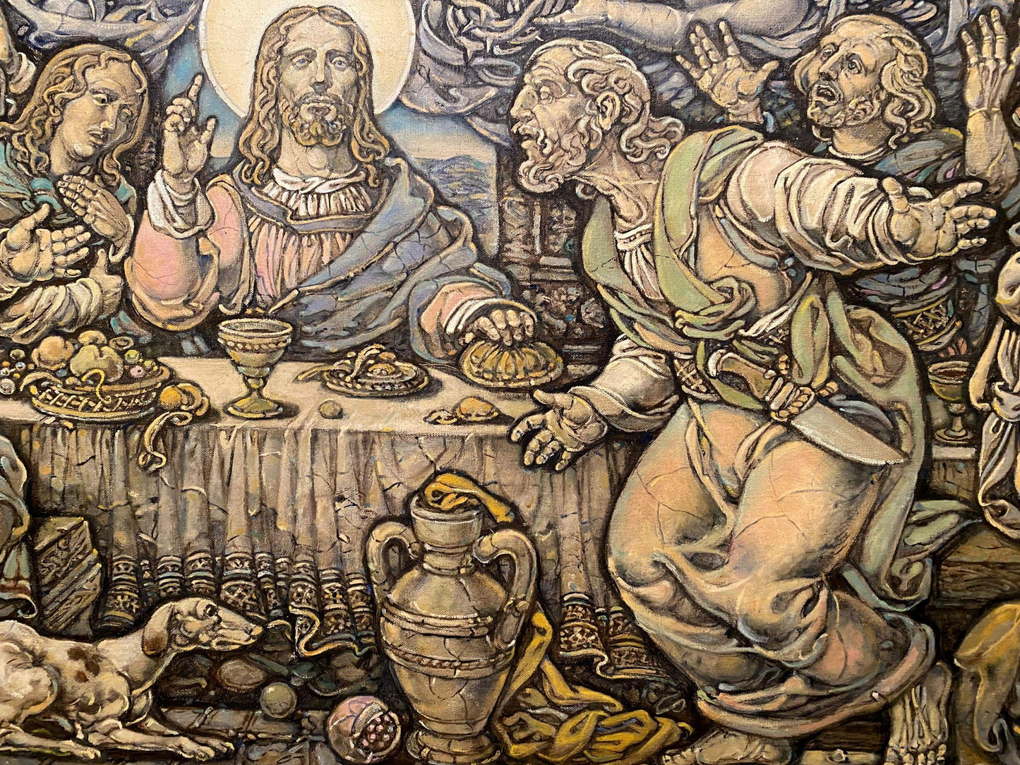Oil painting The last supper Litvinov Oleg Arkad'yevich