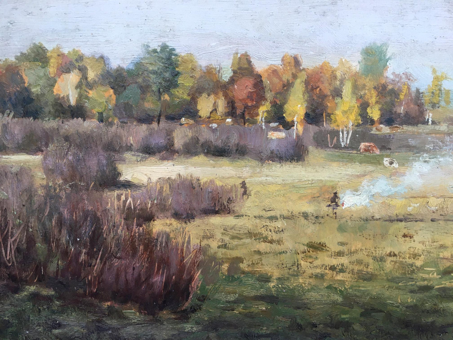 Oil painting Autumn has come Ivan Kirillovich Tsyupka