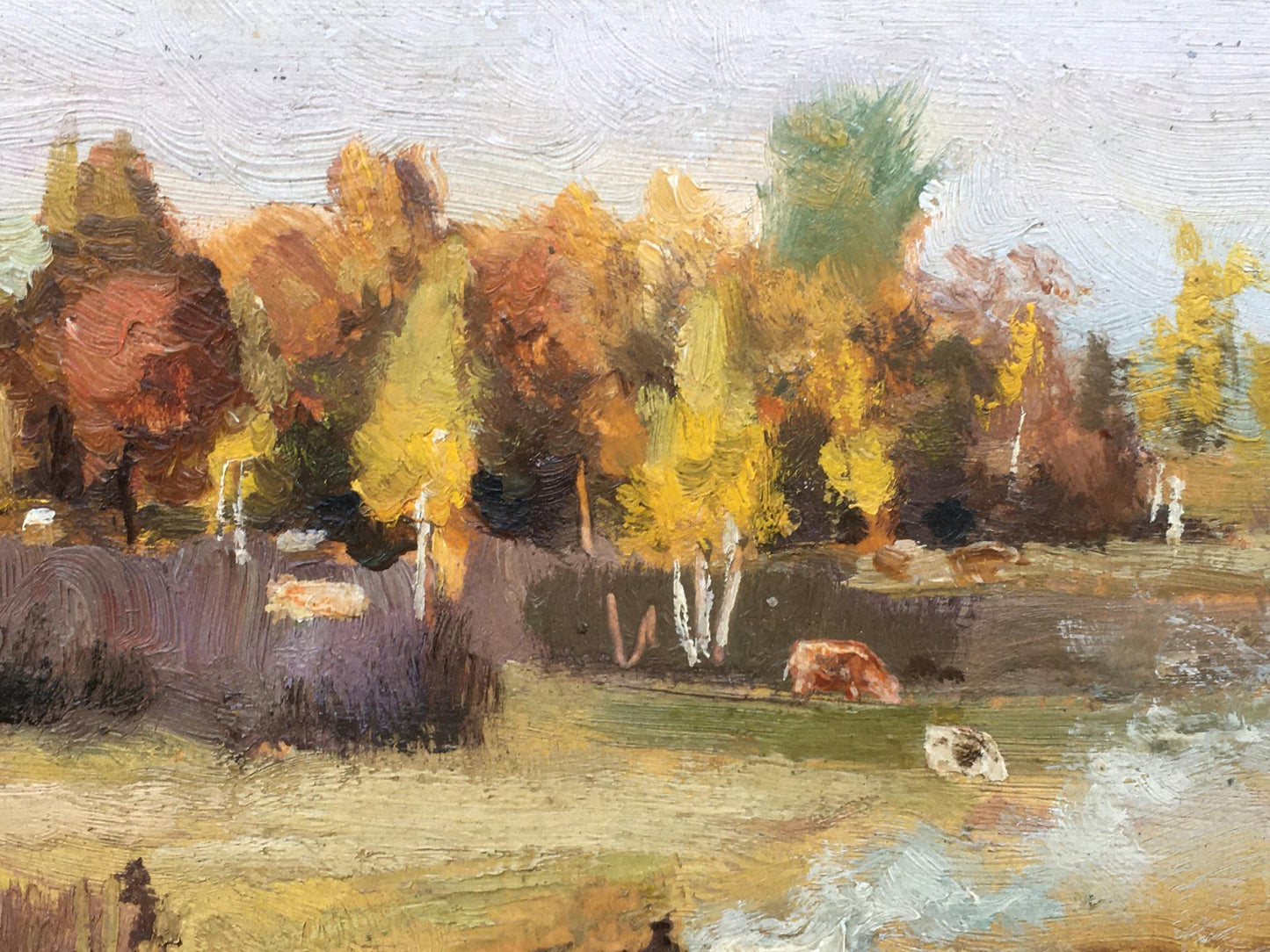 Oil painting Autumn has come Ivan Kirillovich Tsyupka