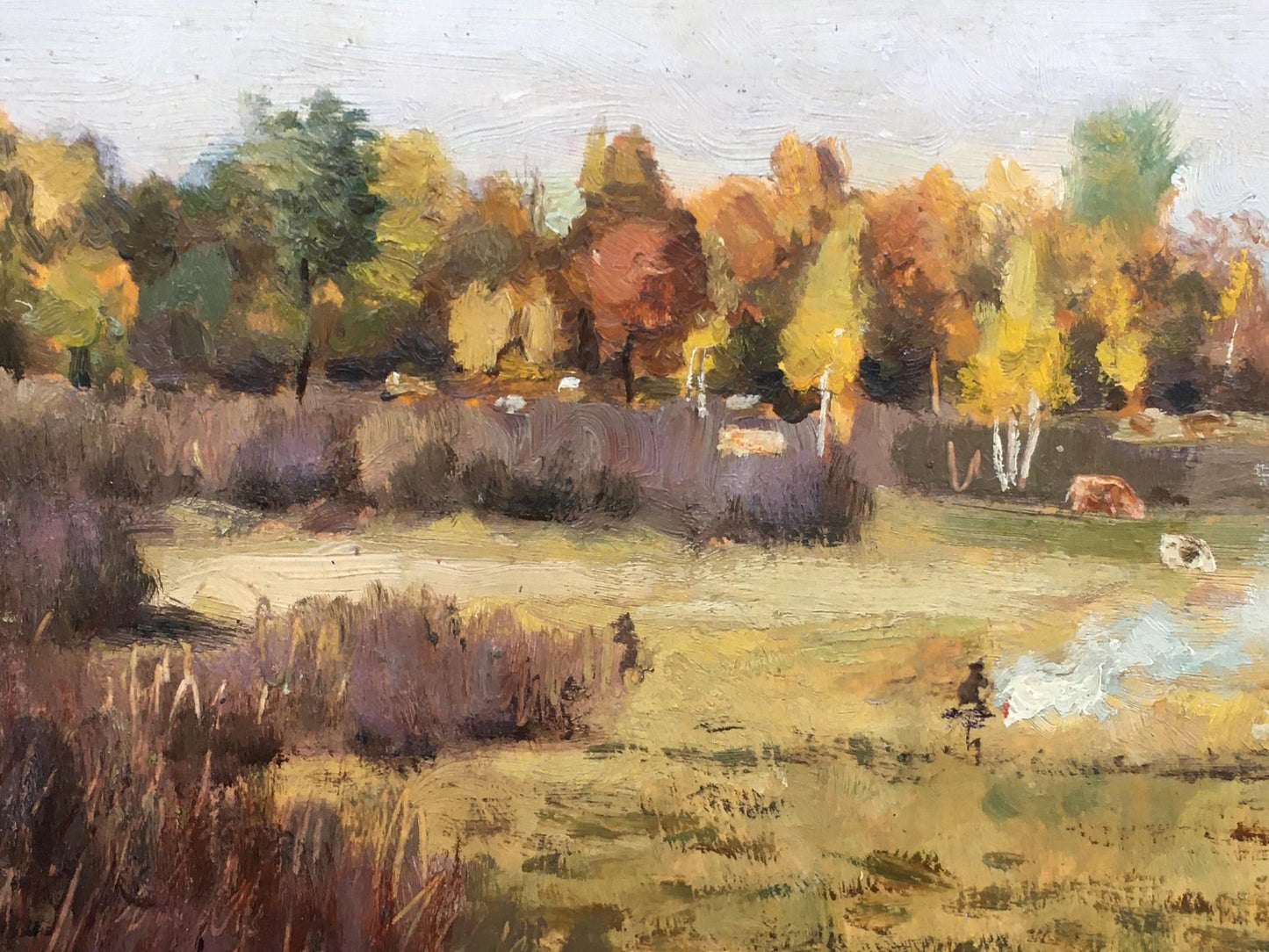 Oil painting Autumn has come Ivan Kirillovich Tsyupka