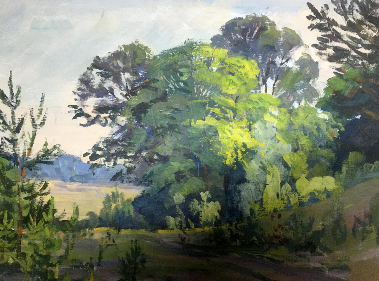 Oil painting Forest Lednev Eduard Dmitrievich