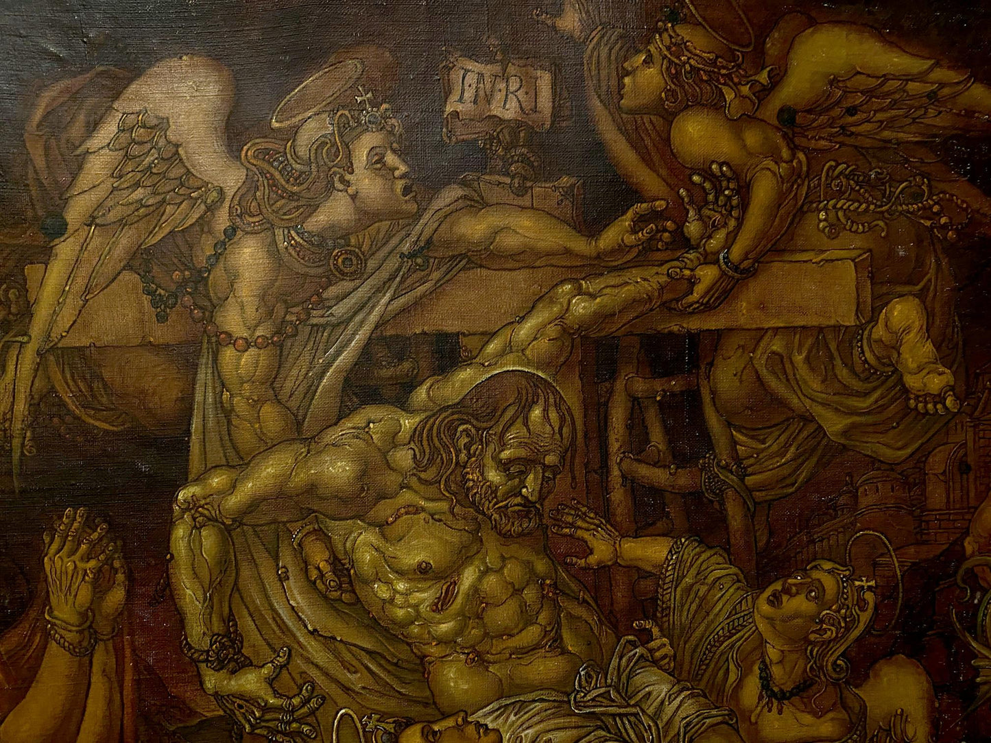 Oil painting Descent from the cross Litvinov Oleg Arkad'yevich