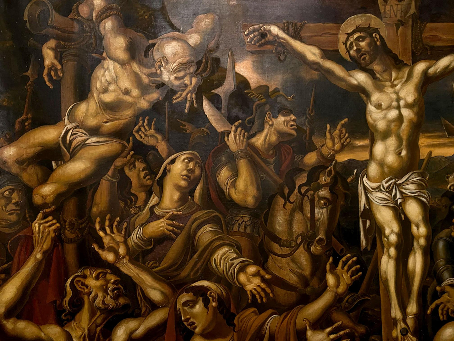 Oil painting Crucifixion Litvinov Oleg Arkad'yevich