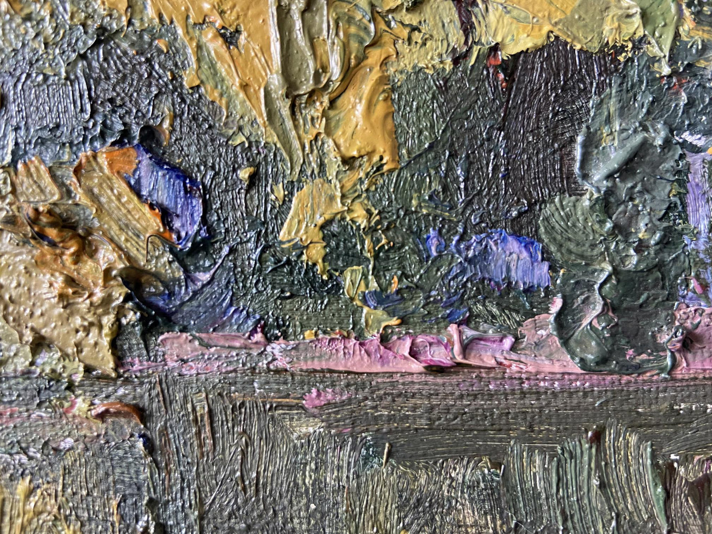 Oil painting It is getting dark Gaponchenko Ivan Ivanovich