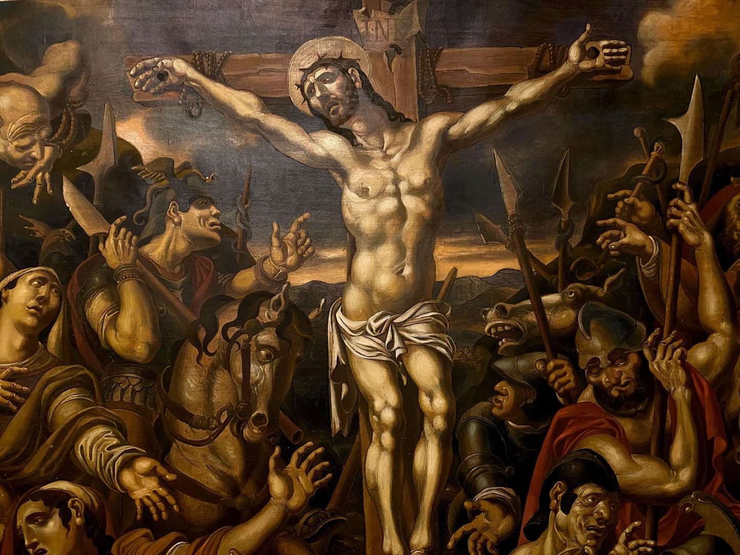 Oil painting Crucifixion Litvinov Oleg Arkad'yevich