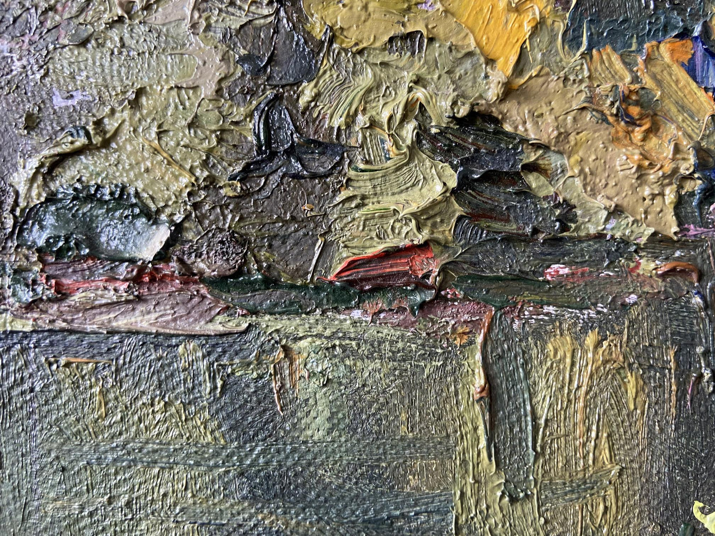 Oil painting It is getting dark Gaponchenko Ivan Ivanovich
