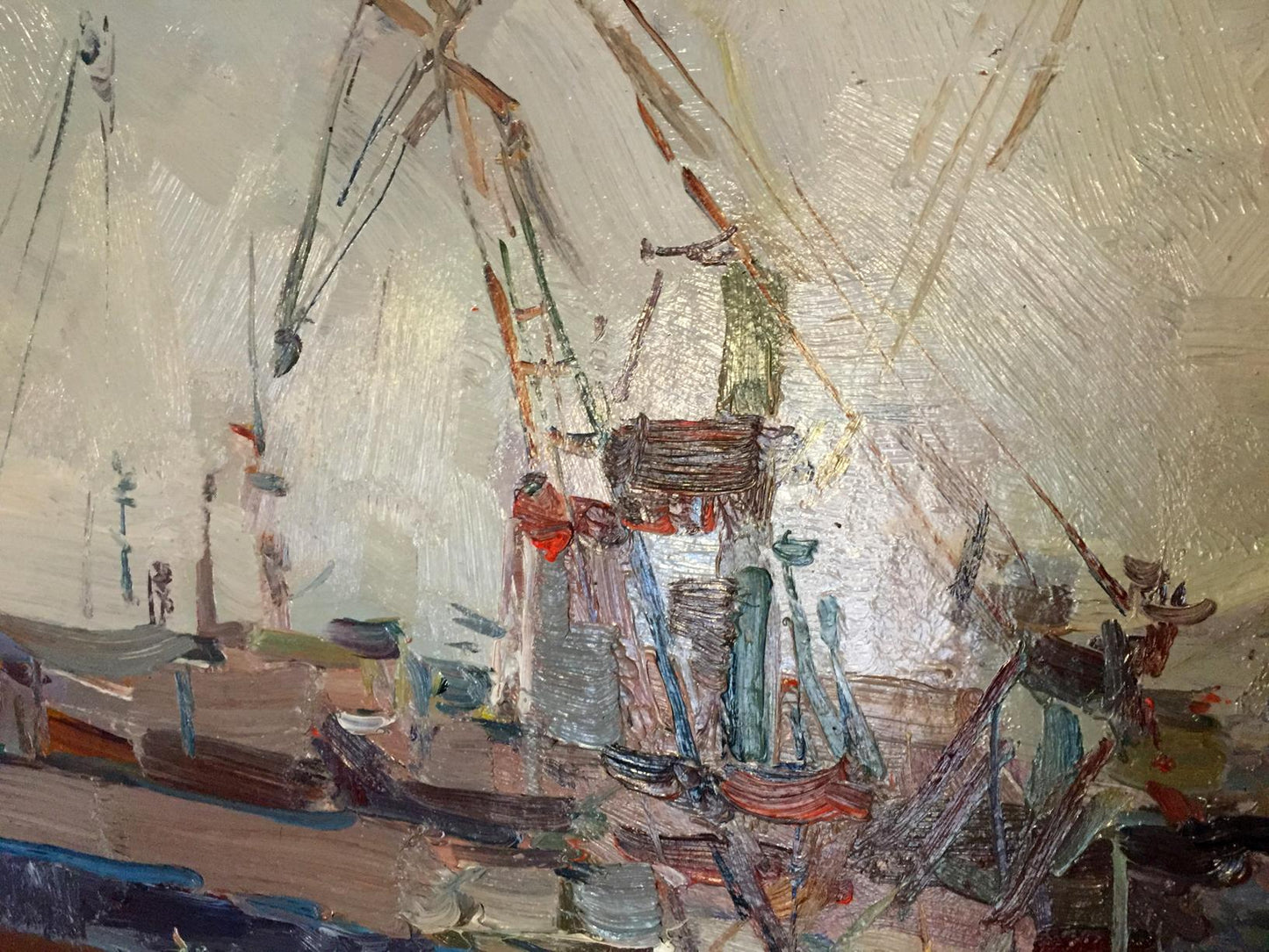 Oil painting Port Victor Nikolayevich Volkov