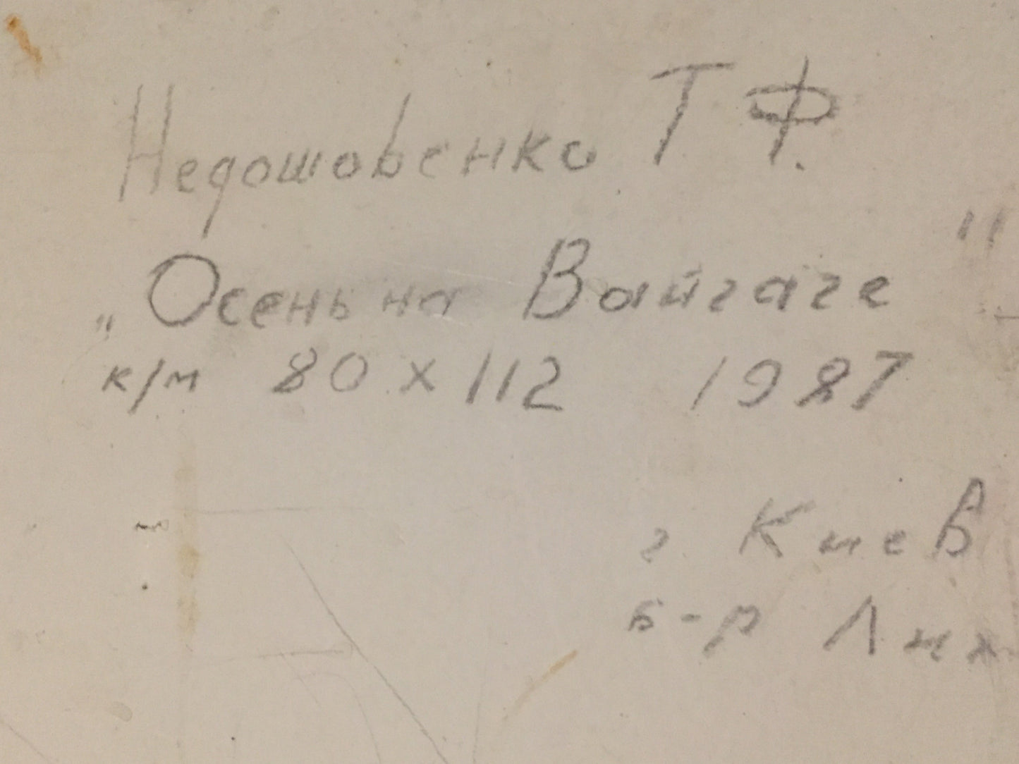 Oil painting Autumn on Vaigach Nedoshovenko Tamara Fedorovna