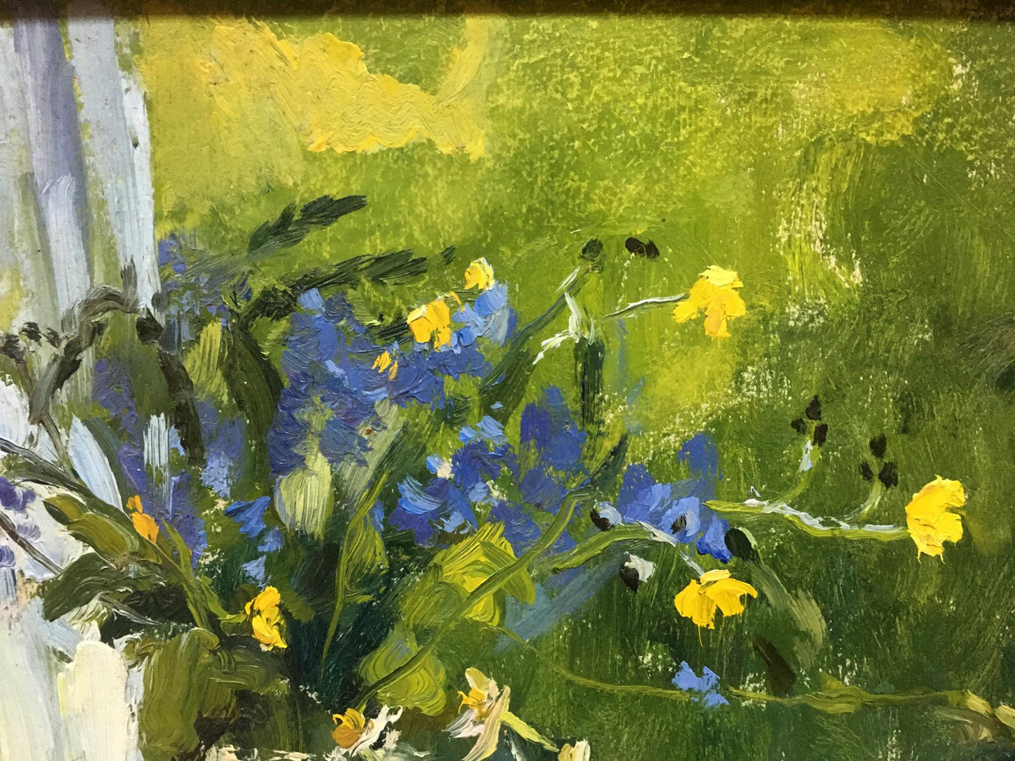Oil painting Flowers on the window Poplavsky Mikhail Konstantinovich