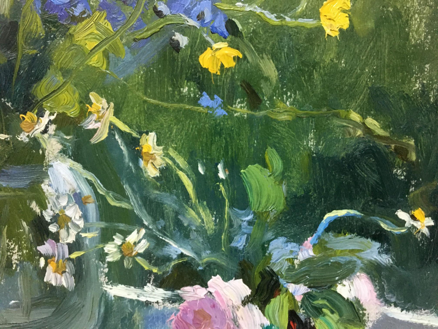 Oil painting Flowers on the window Poplavsky Mikhail Konstantinovich