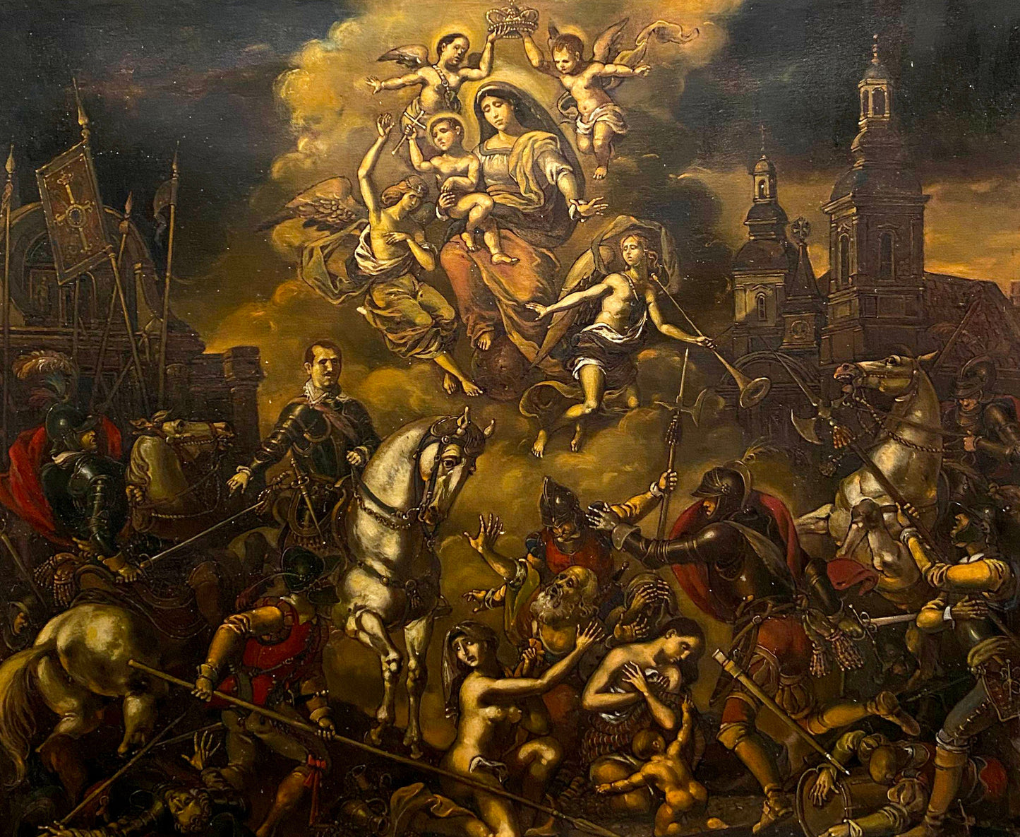 Oil painting Assault on the city of Breda Oleg Litvinov