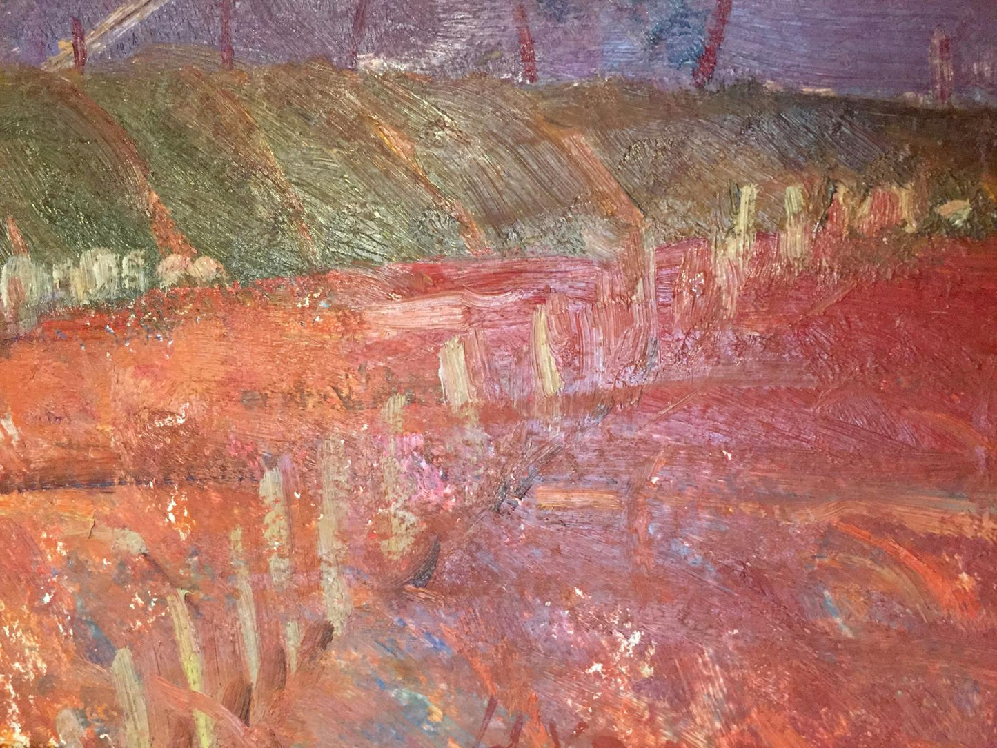 The Mountains: an oil painting by Nikolay Aleksandrovich Khrustalenko