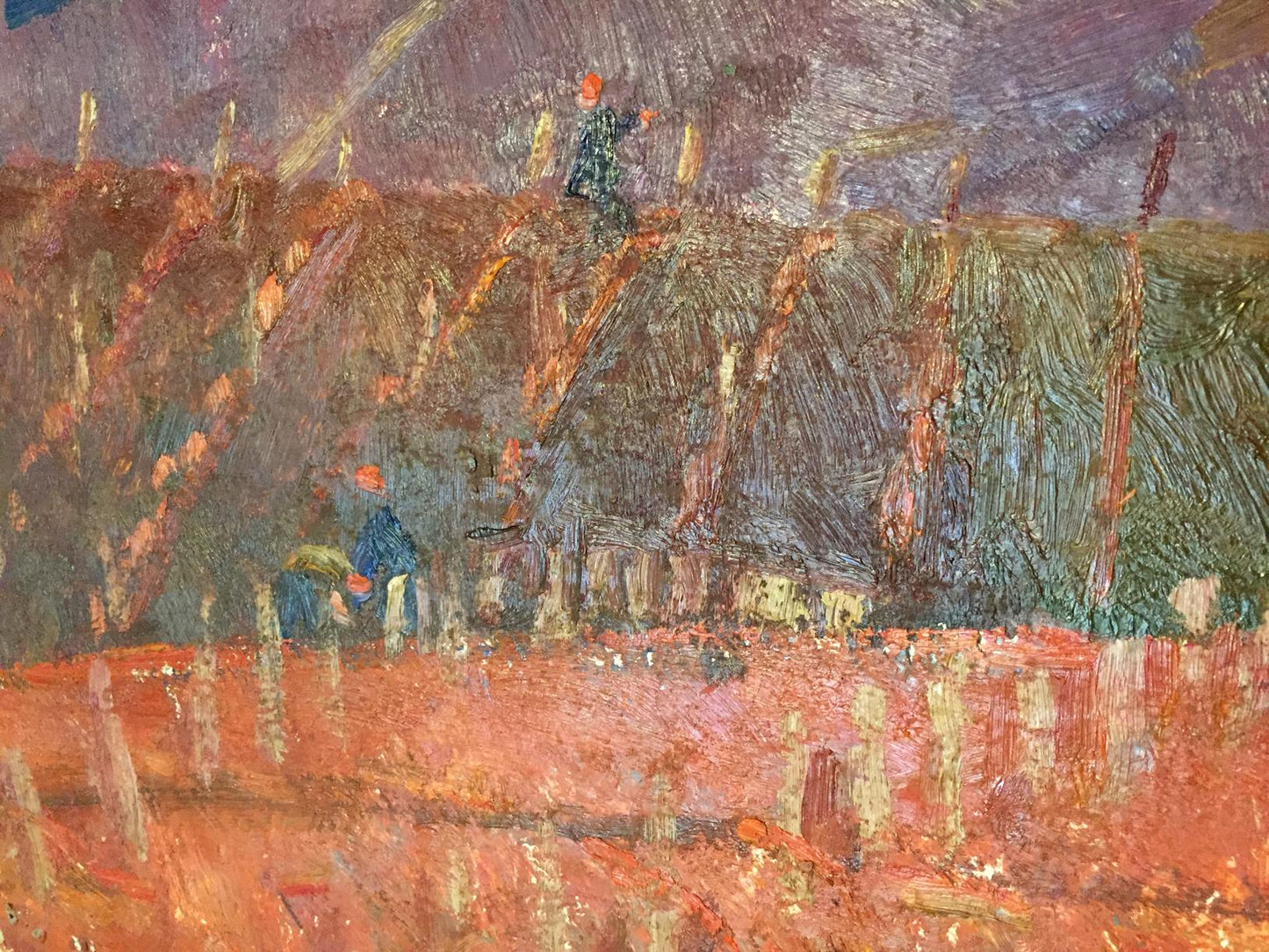 Oil painting depicting "The Mountains" by Nikolay Aleksandrovich Khrustalenko