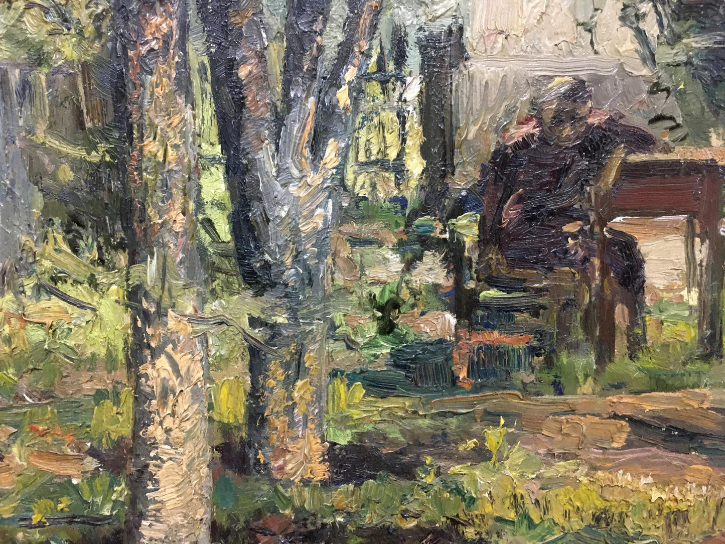 Oil painting My garden