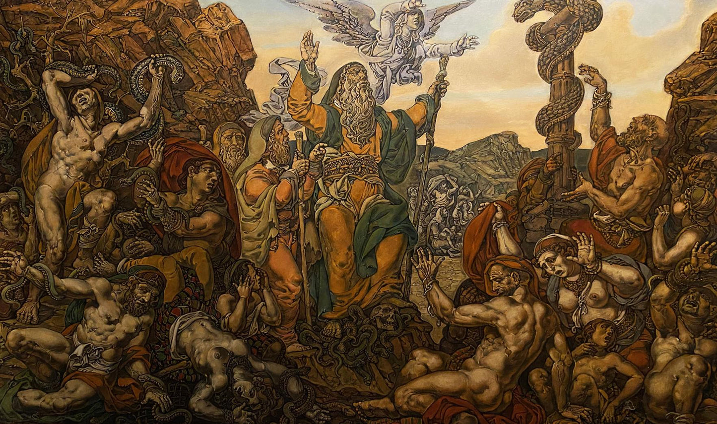 Oil painting Brazen serpent Litvinov Oleg Arkad'yevich