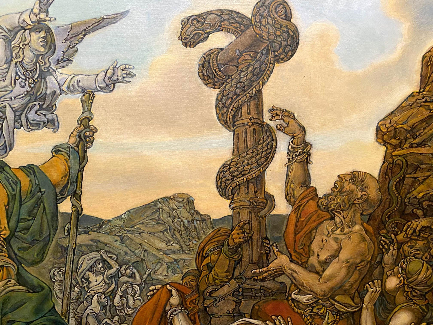 Oil painting Brazen serpent Litvinov Oleg Arkad'yevich