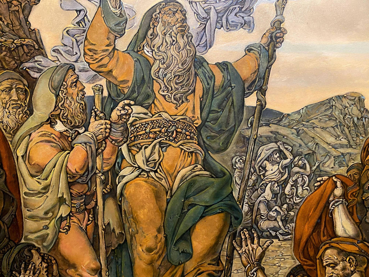 Oil painting Brazen serpent Litvinov Oleg Arkad'yevich
