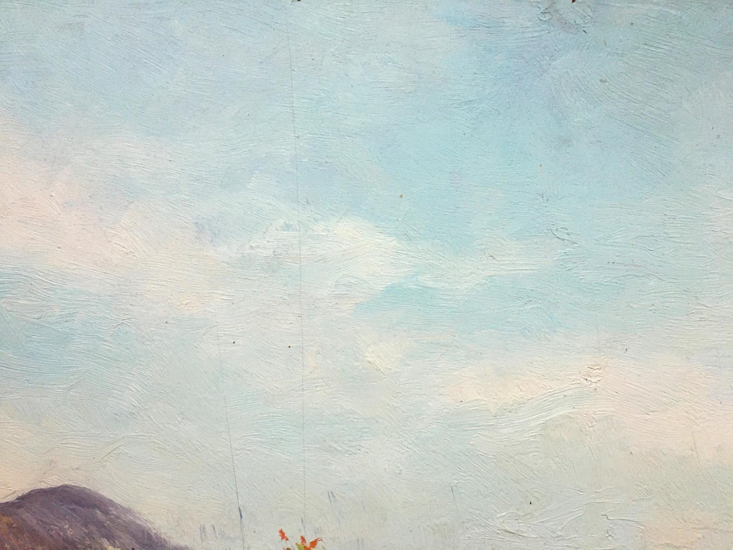 Oil painting Bronstein Mark Emmanuilovich House on the hill