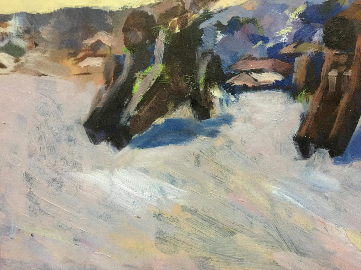 Oil painting Central park