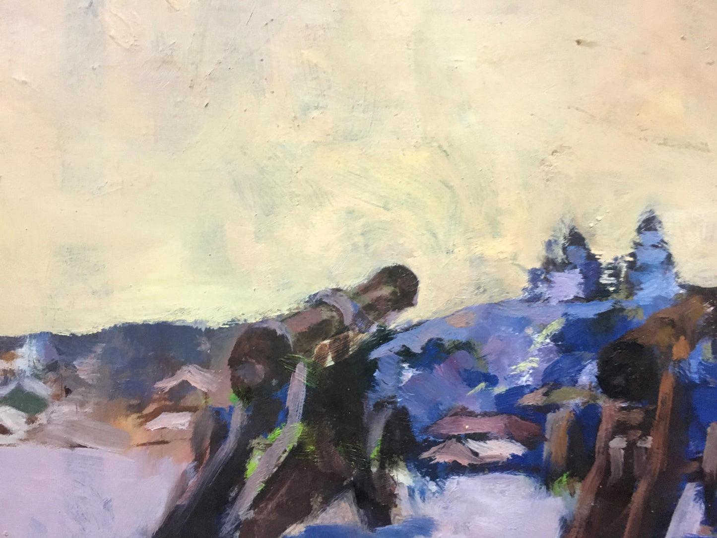 Oil painting Central park