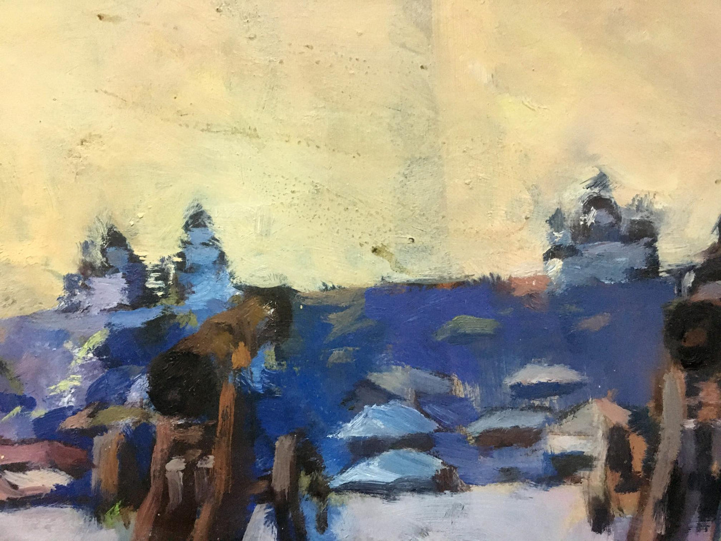 Oil painting Central park