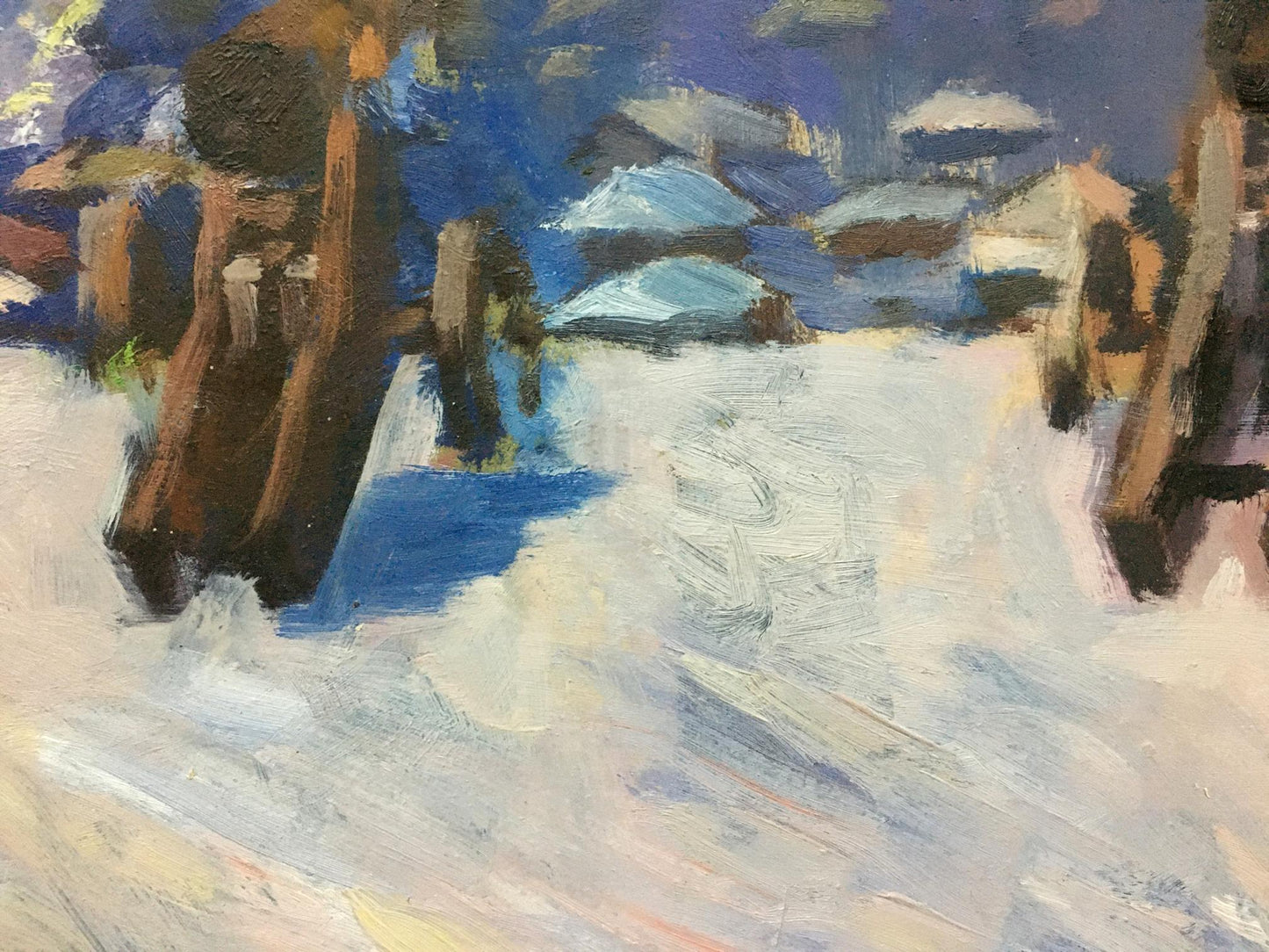 Oil painting Central park