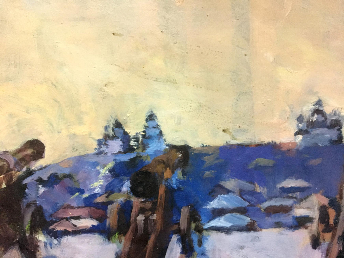 Oil painting Central park