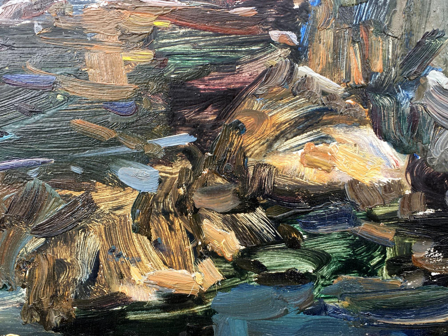 Oil painting Reeds Zakharov Fedor Zakharovich
