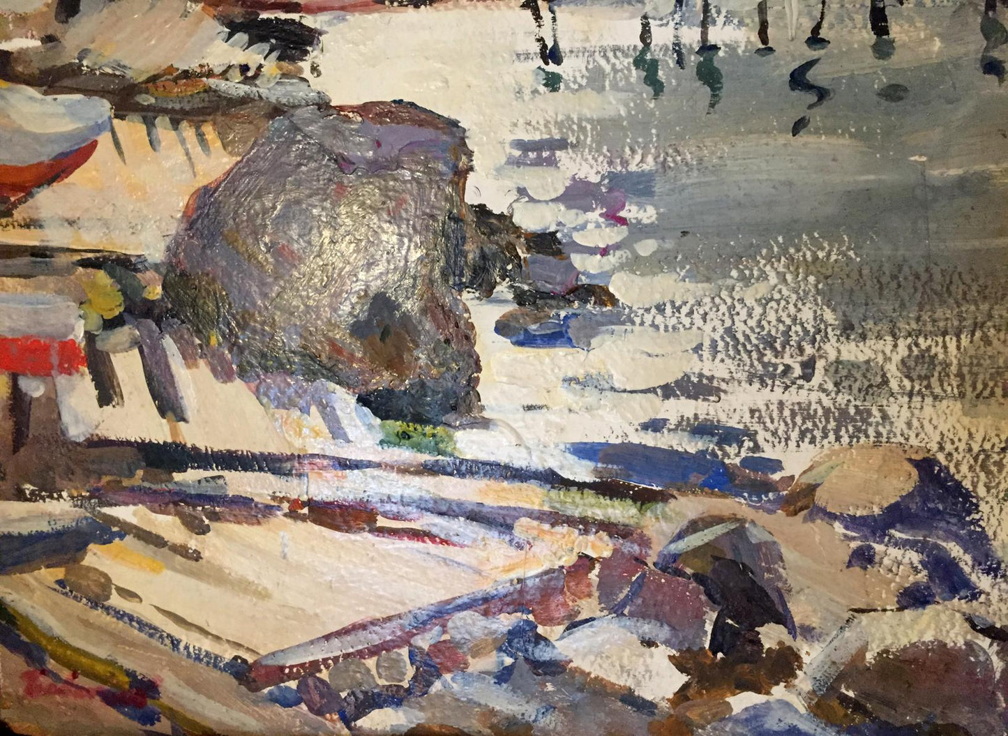 Oil painting It's a nasty day