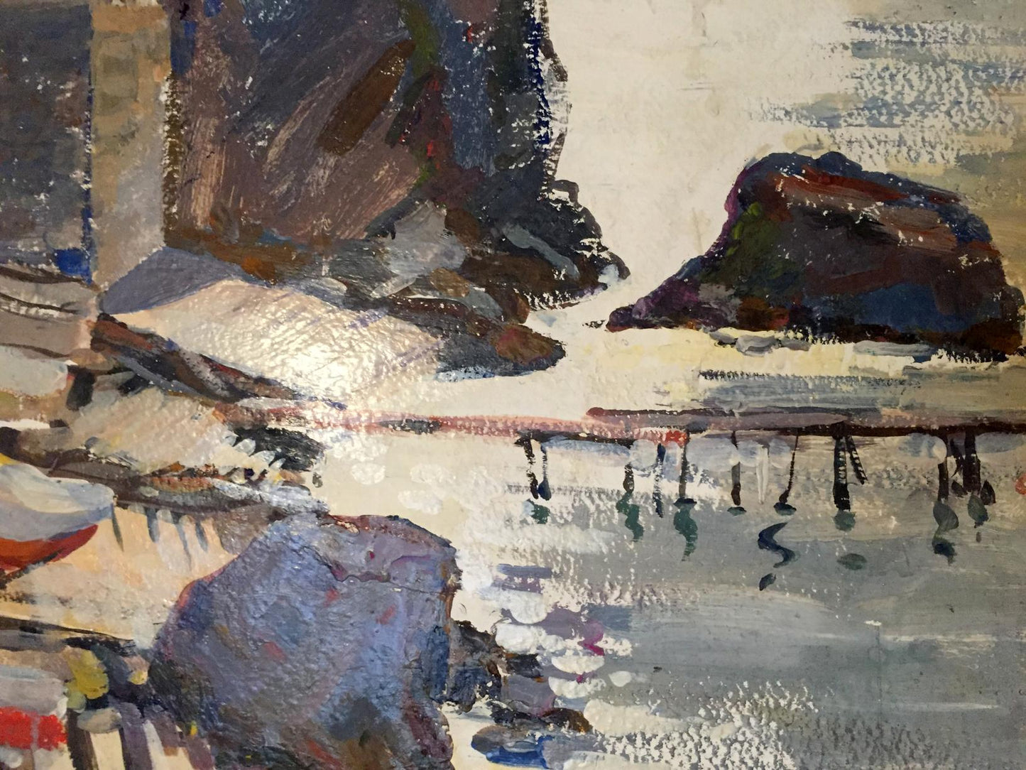 Oil painting It's a nasty day