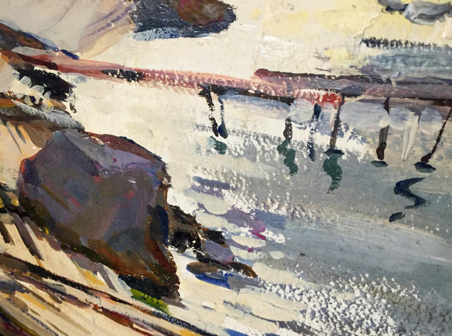 Oil painting It's a nasty day
