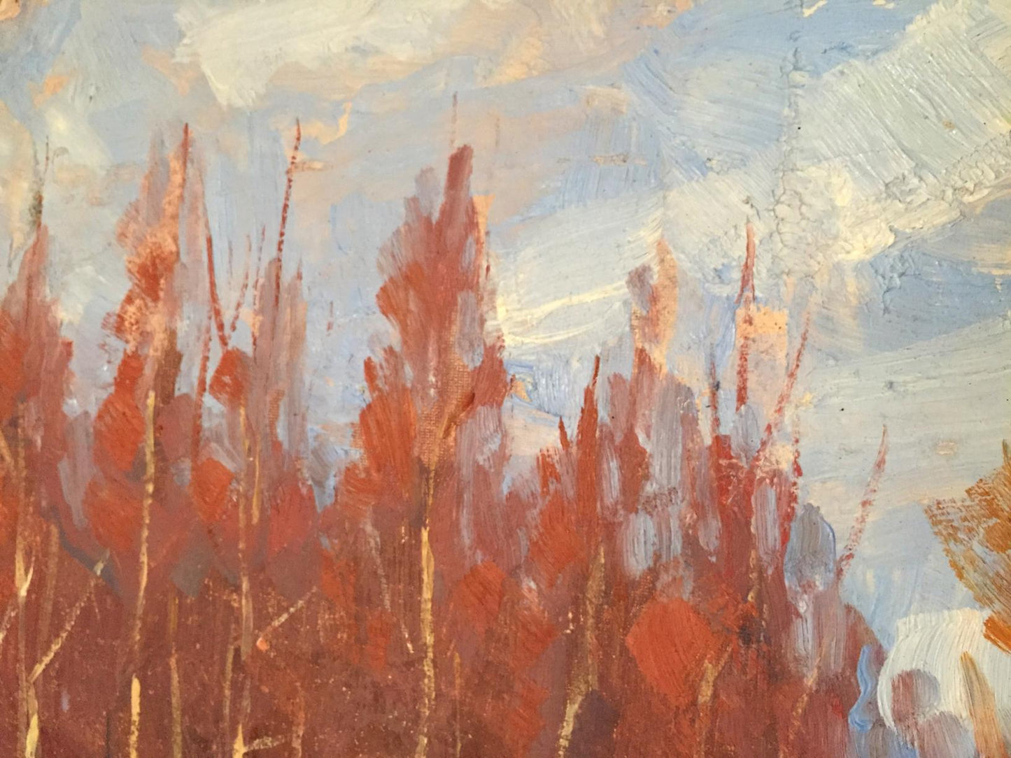 Oil painting Golden forest Khrustalenko Nikolay Aleksandrovich