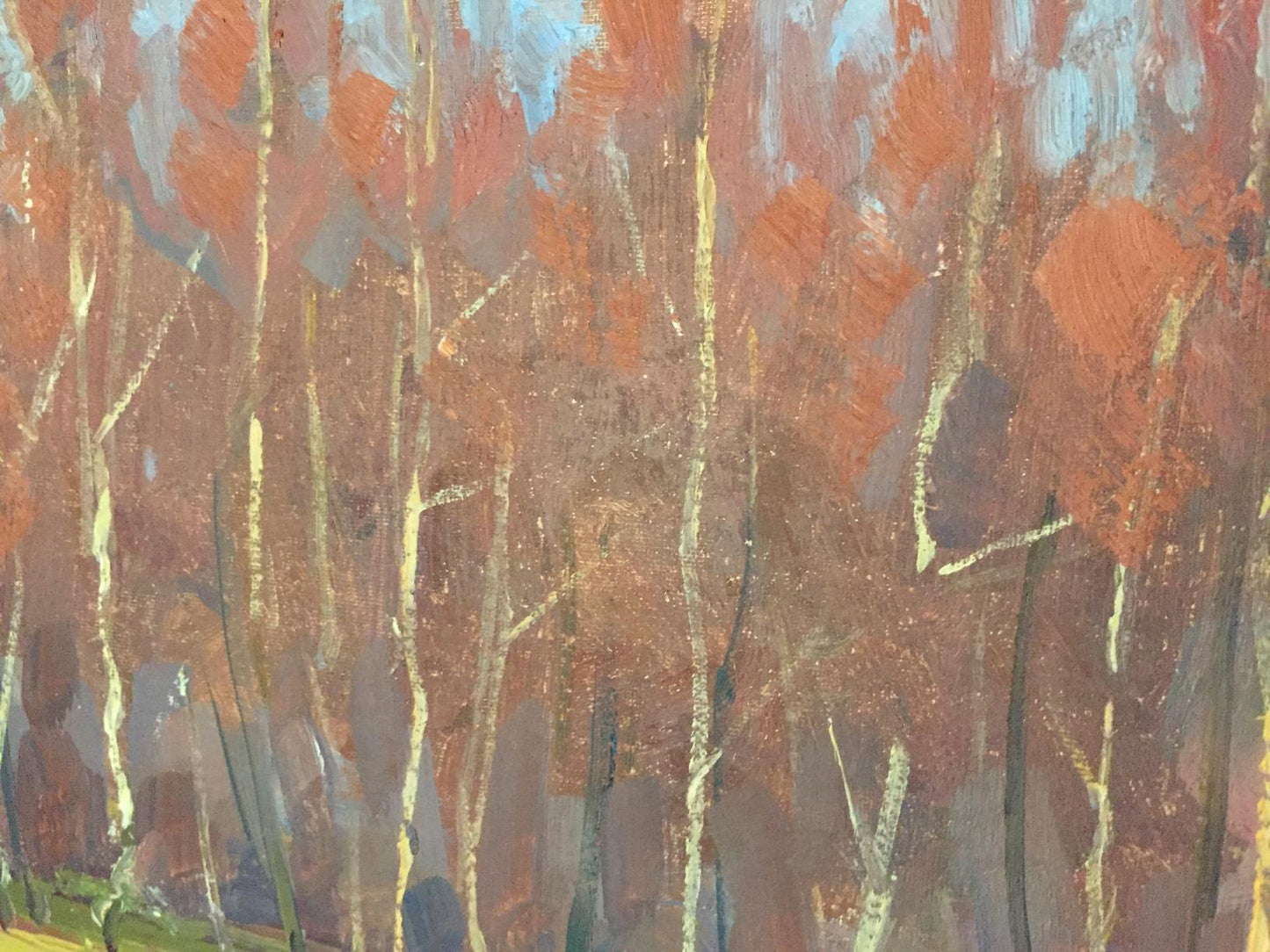 Oil painting Golden forest Khrustalenko Nikolay Aleksandrovich