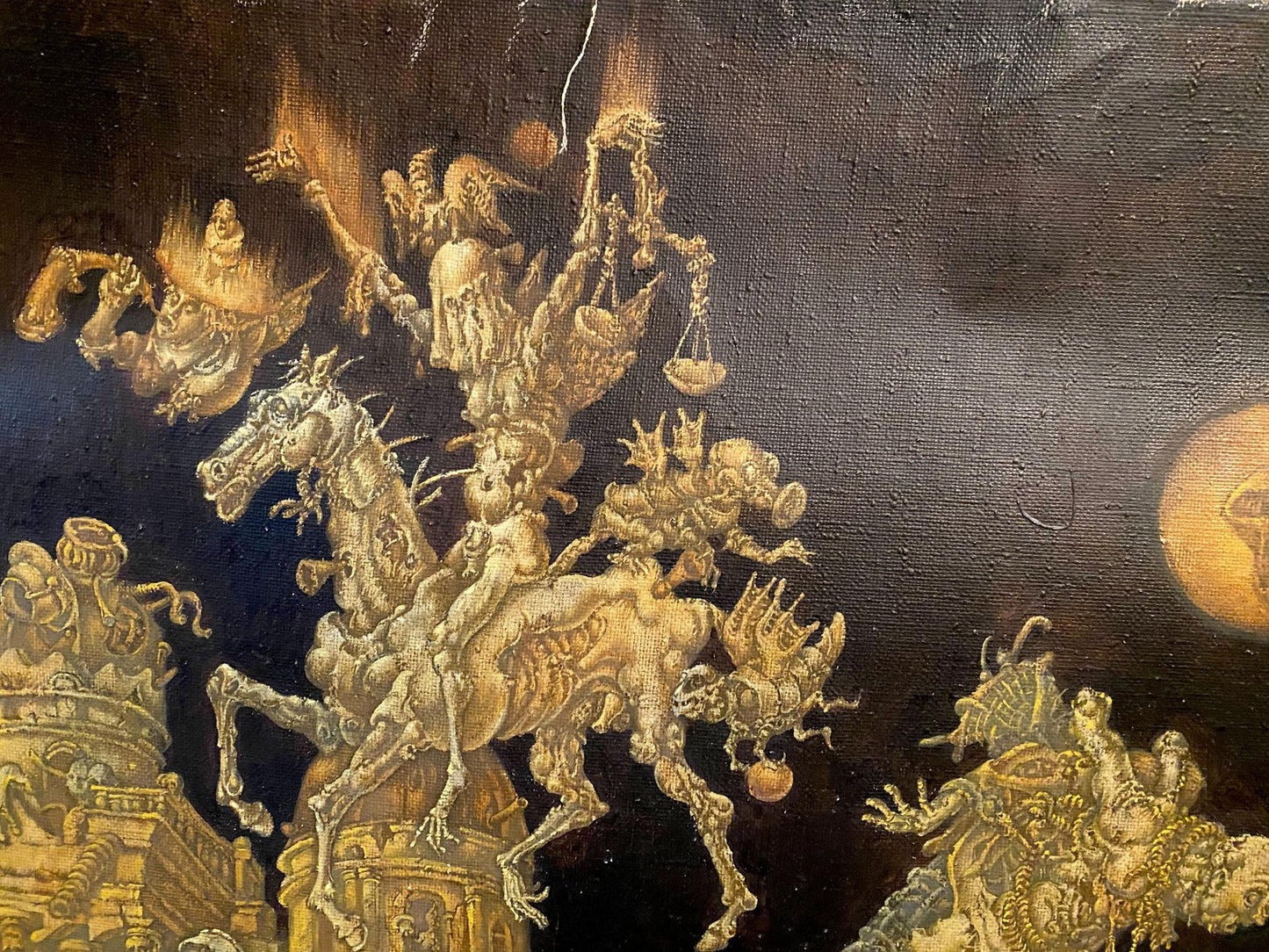 Oil painting 20th century apocalypse Litvinov Oleg Arkad'yevich