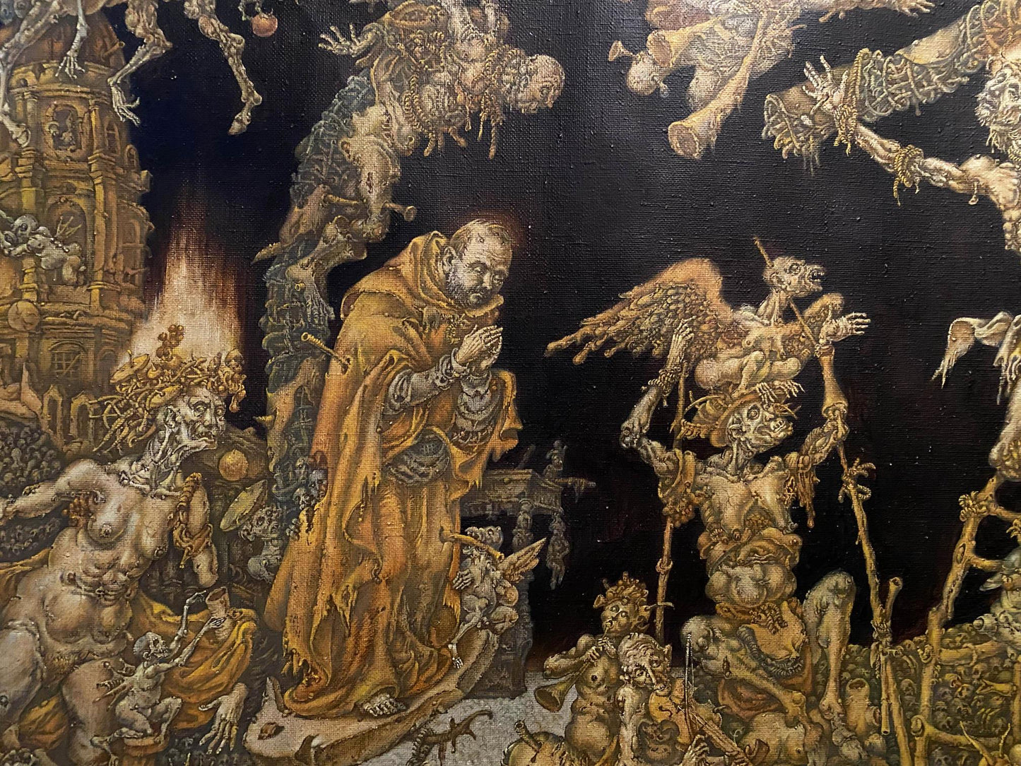 Oil painting 20th century apocalypse Litvinov Oleg Arkad'yevich