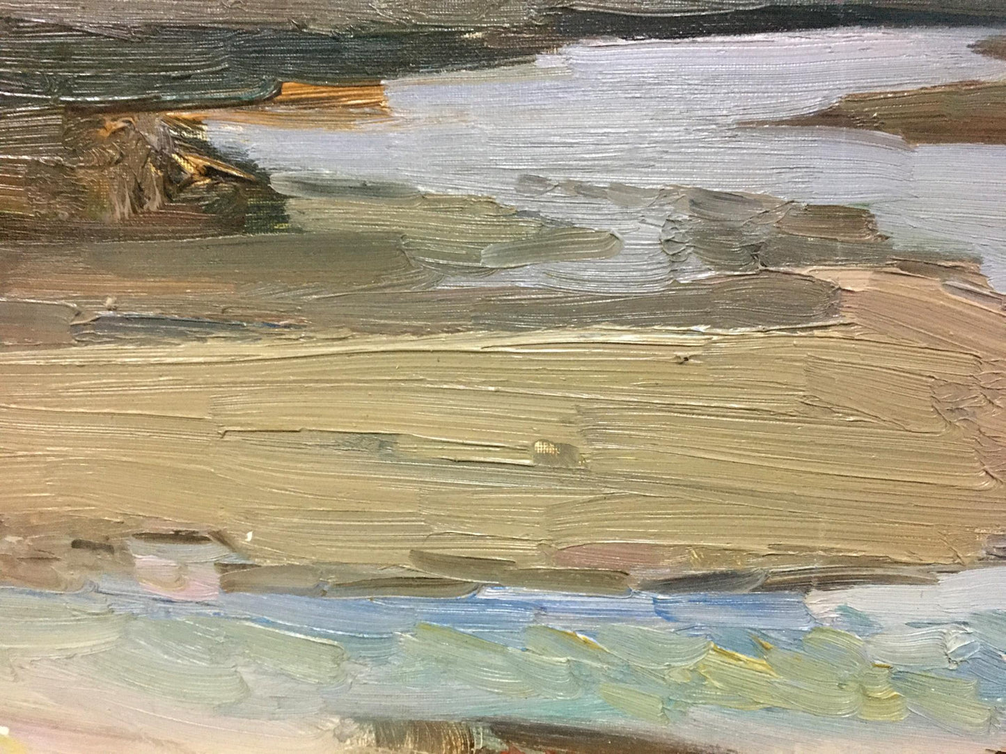 Oil painting River flows Trokhimenko Karpo Demyanovych