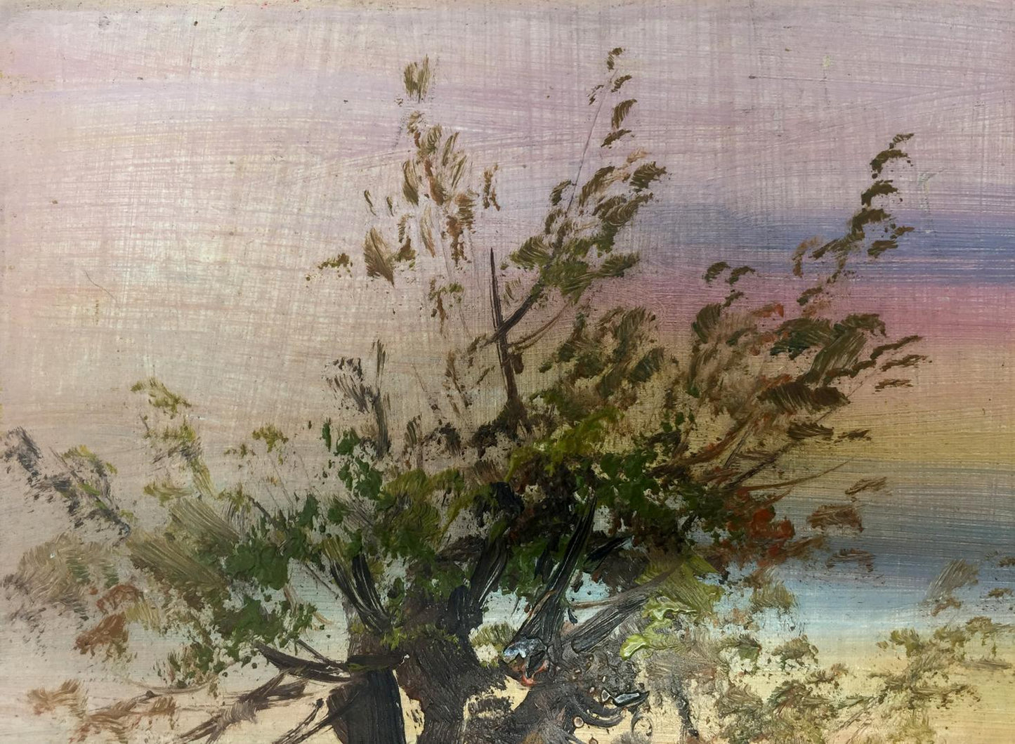 Oil painting House in the swamp