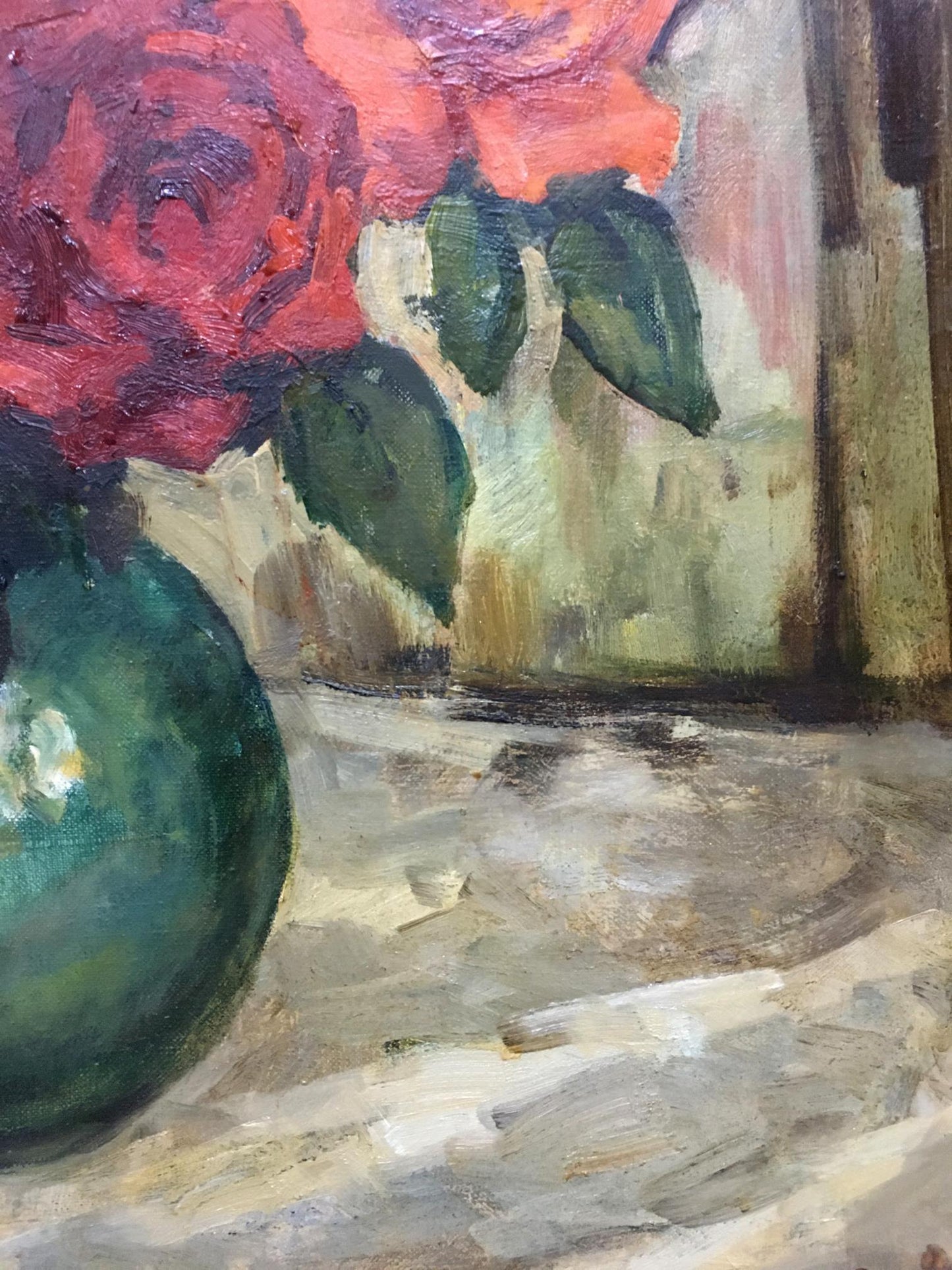 Oil painting Red roses Bronstein Mark Emmanuilovich