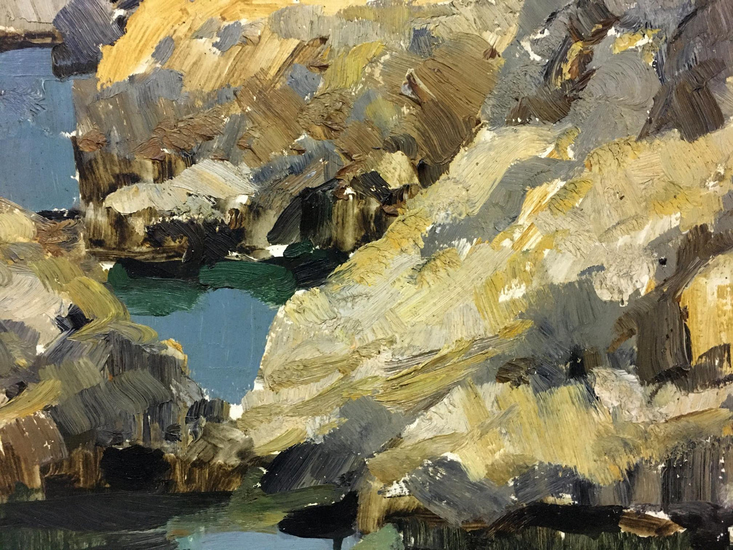 Oil painting Cliffs in the bay Stremsky Alexander Ivanovich