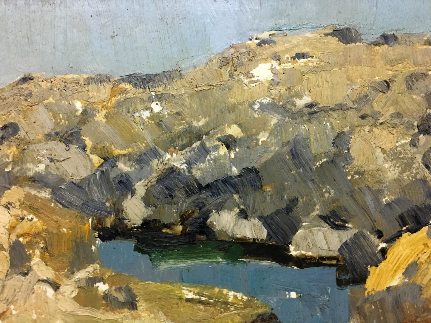 Oil painting Cliffs in the bay Stremsky Alexander Ivanovich