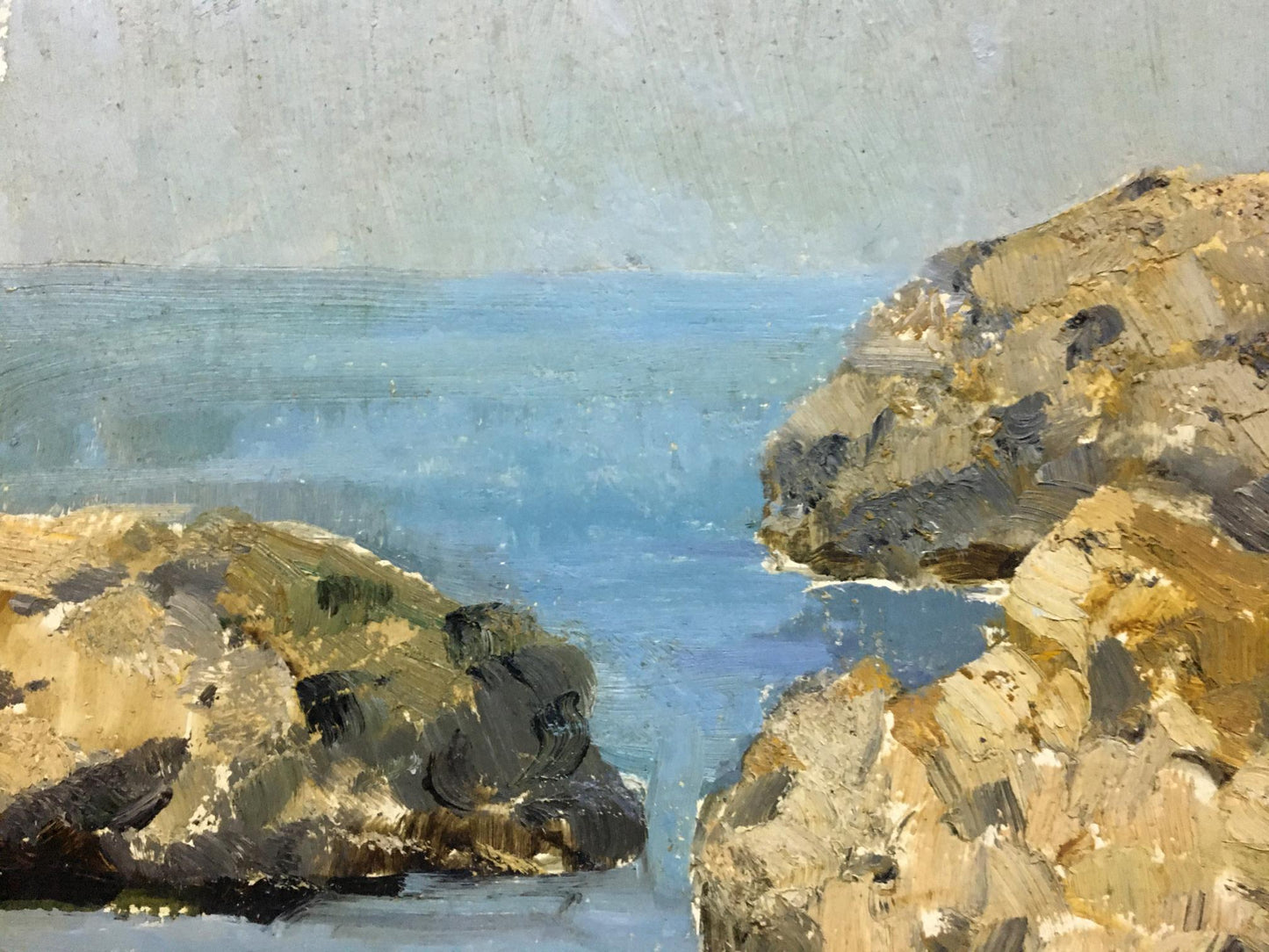 Oil painting Cliffs in the bay Stremsky Alexander Ivanovich